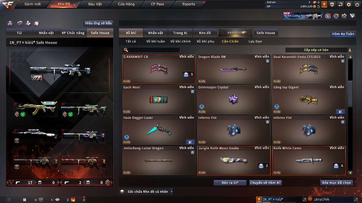 shop acc cf uy tin gia re